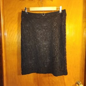 Lacy pencil skirt
